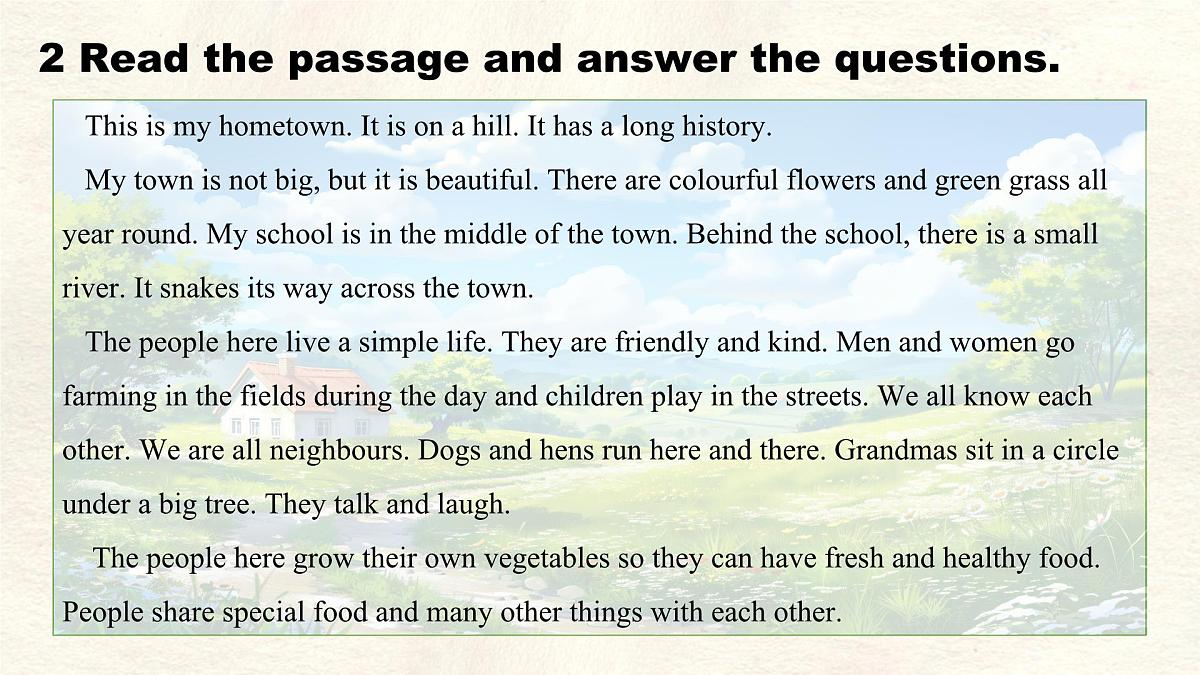 Unit 5 Lesson 3 My hometown.课件 英语冀教版（2024）七年级下册第5页