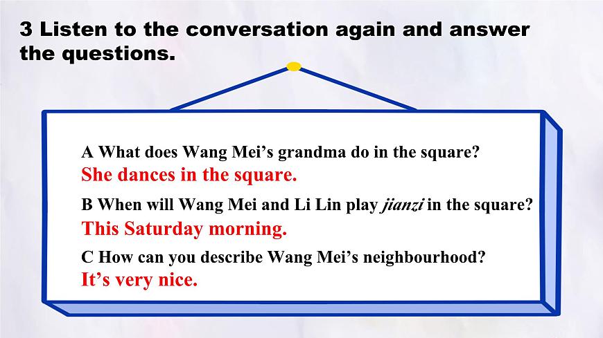 Unit 5 Our neighbourhood Lesson 1 My neighbourhood课件 英语冀教版（2024）七年级下册第7页