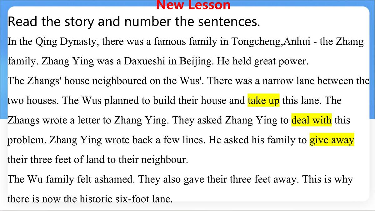 Unit 5 The six-foot lane（同步课件) 英语冀教版（2024）七年级下册第5页