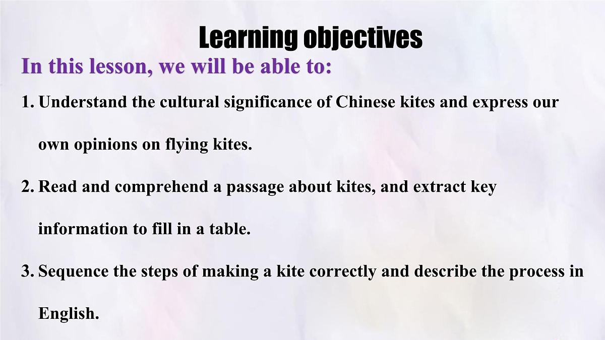 Unit 6 Lesson 4 Chinese kites.课件 英语冀教版（2024）七年级下册第2页