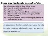 Unit 6 Lesson 5 How to make a poster.課件 英語冀教版（2024）七年級下冊