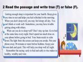 Unit 7 Lesson 3 Good sleep for good health課件 英語冀教版（2024）七年級下冊