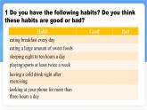 Unit 7 Lesson 4 Tim's healthy lifestyle.課件 英語冀教版（2024）七年級下冊