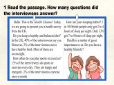 Unit 7 Lesson 5 A lifestyle survey課件 英語冀教版（2024）七年級下冊