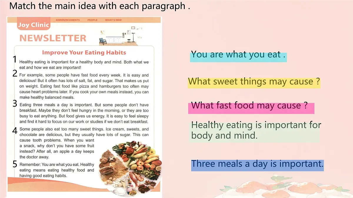 Unit4 Eat Well Section B (1a-1d) 课件 2024-2025学年人教版七年级英语下册第6页