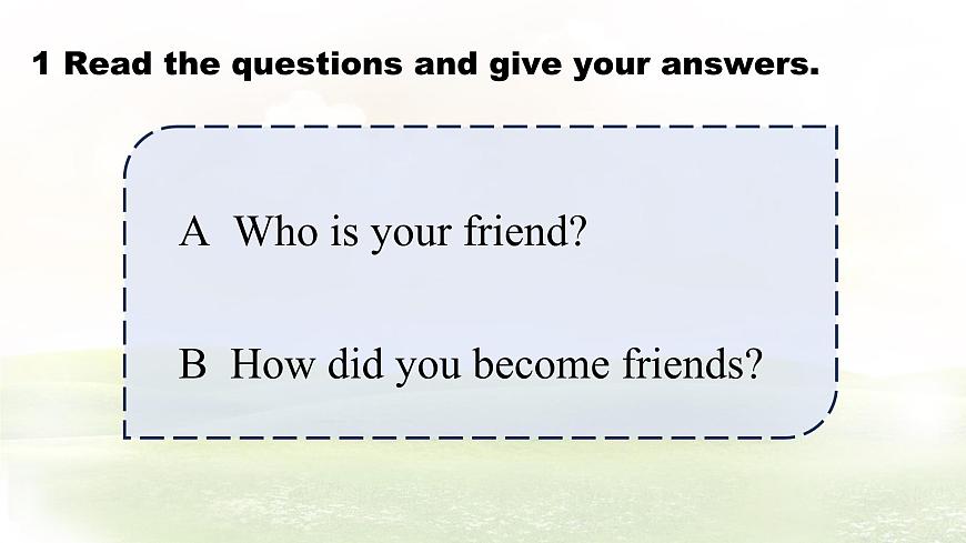 Unit 4 Lesson1 What is a friend课件 英语冀教版（2024）七年级下册第4页