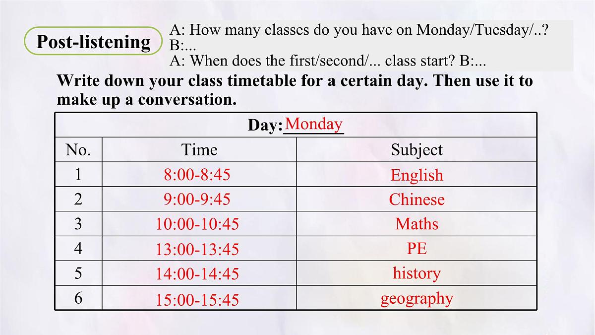 Unit 2 School life Lesson 1 How is school going 课件 英语冀教版（2024）七年级下册第4页
