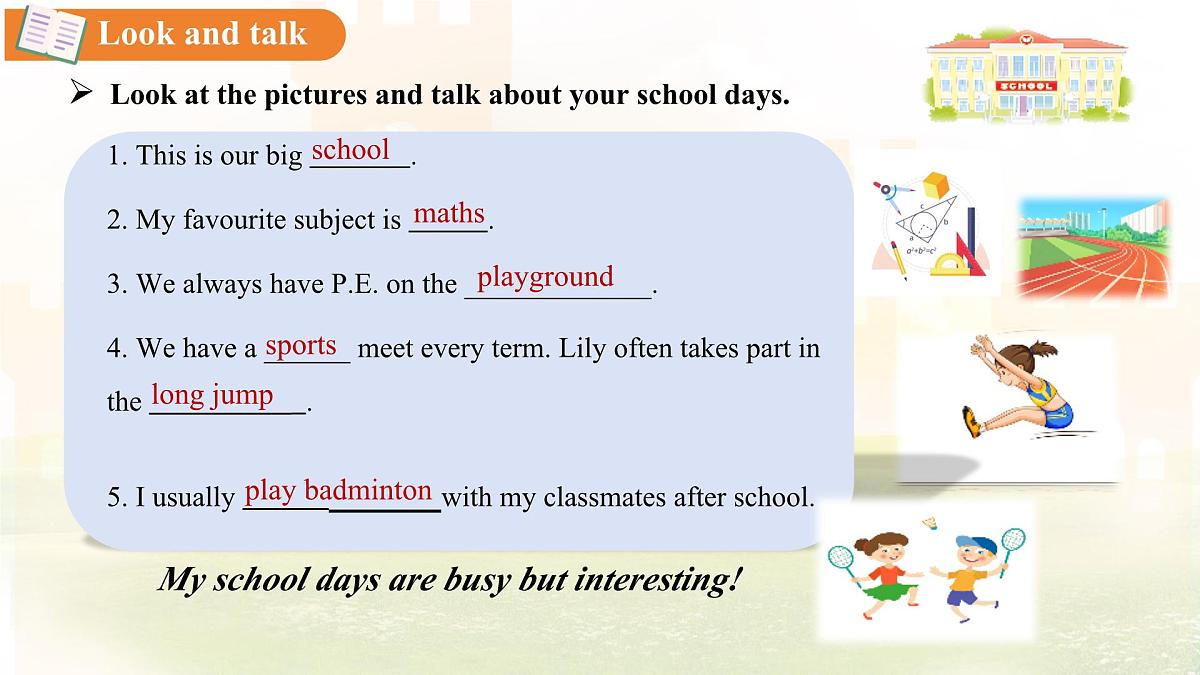 Unit 2 Schoolool life Lesson 1 How is school going课件 英语冀教版（2024）七年级下册第6页