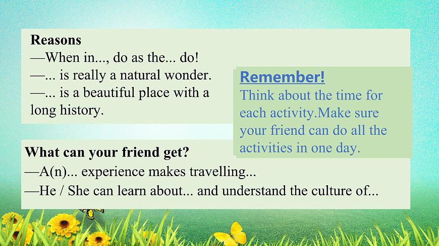 Unit 6 第5课时 Presenting ideas and Refletion（同步课件）-2024-2025学年七年级英语下册（外研版2024）第8页