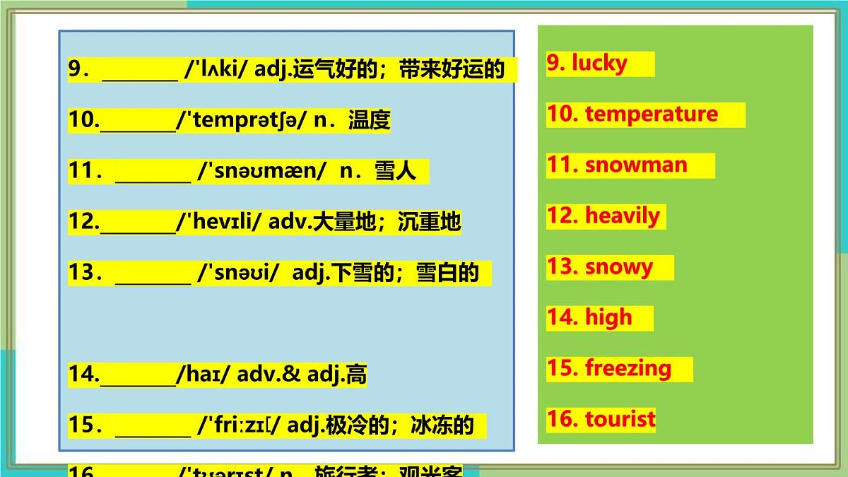 Unit+6+单元综合复习课件-2024-2025学年七年级英语下册课件人教版第5页