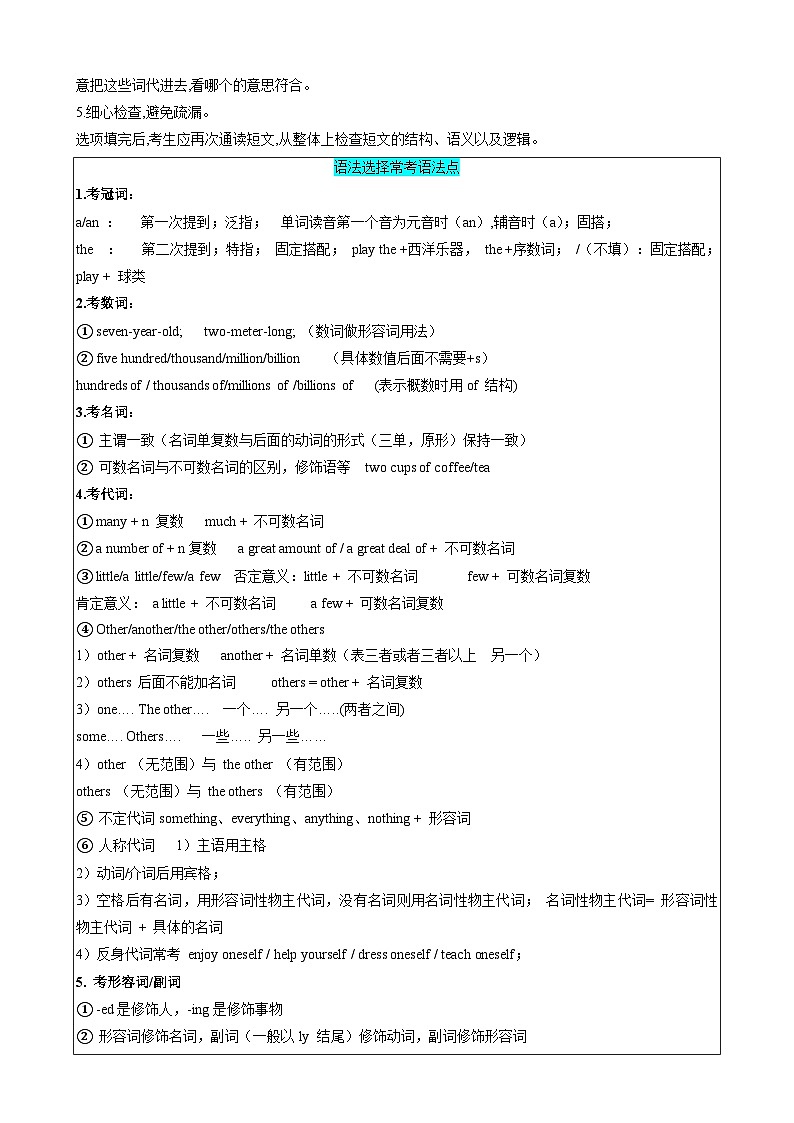 2025中考英语解题技巧（全国通用）专题11.语法选择解题技巧（学生版）第2页