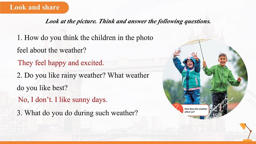 Unit 6 Rain or Shine Section A  (1a~Pronunciation)课件  英语人教版（2024）七年级下册第六单元第3页