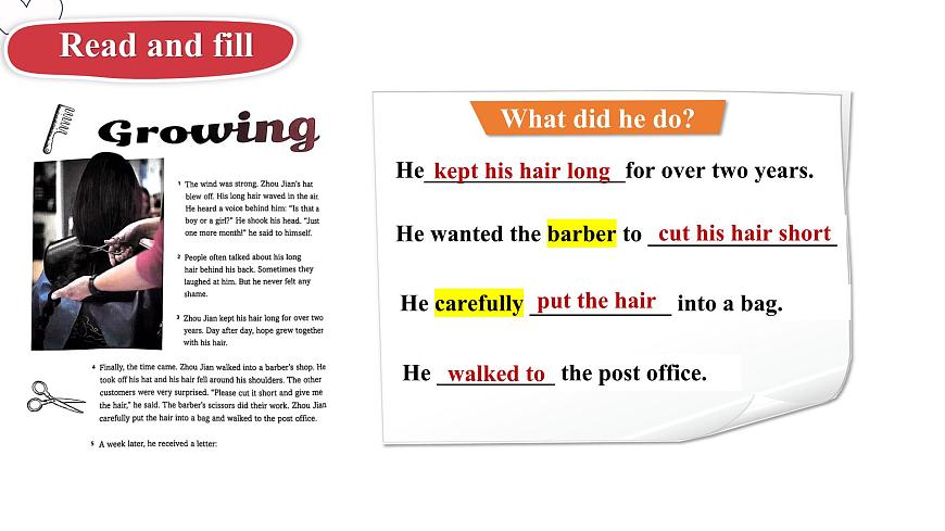 《Unit 1 The secrets of happiness Period4》课件 外研版英语七年级下册第5页