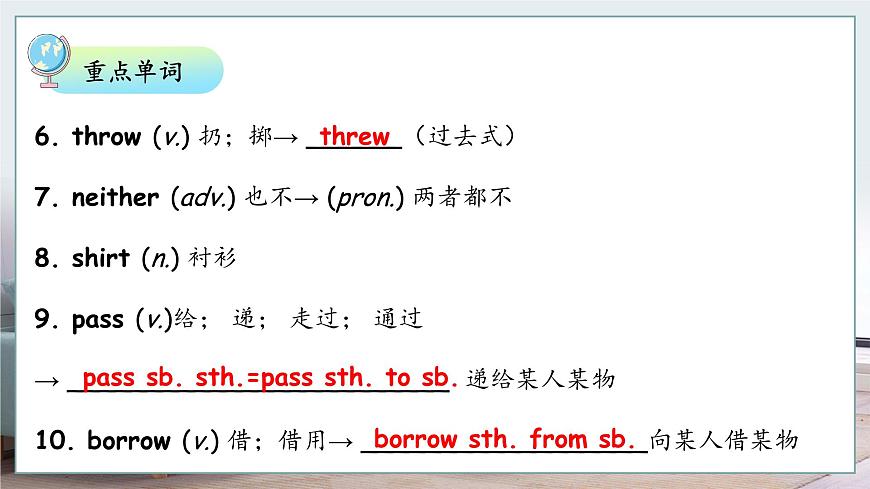 人教版八年级下册复习课件 Unit 3  Could you please clean your room 复习课件第5页