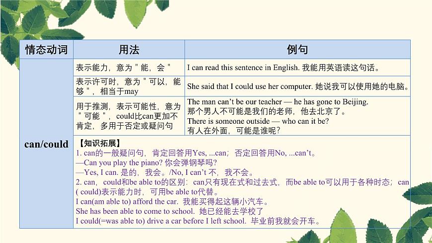 中考英语一轮复习课件：语法  情态动词第2页