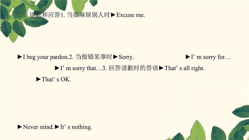 中考英语一轮复习课件：语法 情景交际第6页