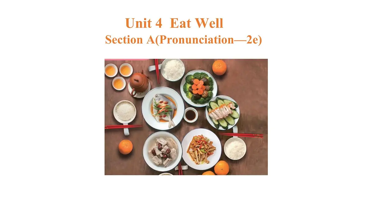 初中英语人教版（2024）七年级下册Unit 4 Eat Well Section A 课件3第1页