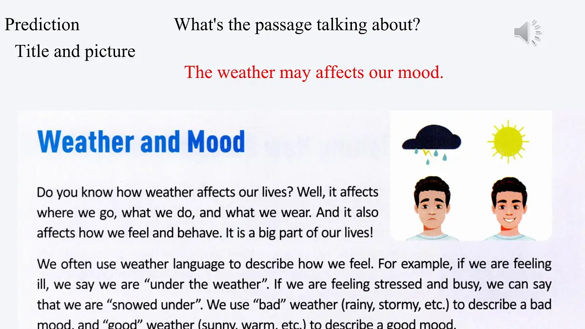 初中英语人教版（2024）七年级下册Unit 6 Rain or Shine Section B 课件第5页