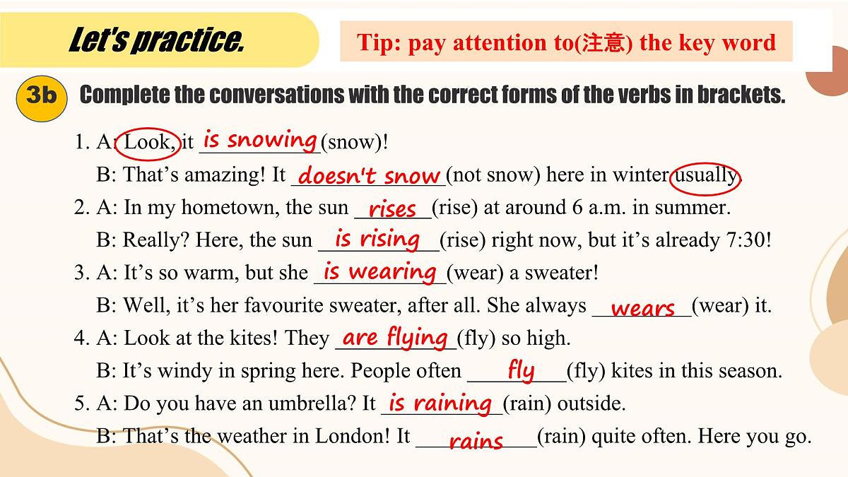 初中英语人教版（2024）七年级下册Unit 6 Rain or Shine Section A 课件第7页