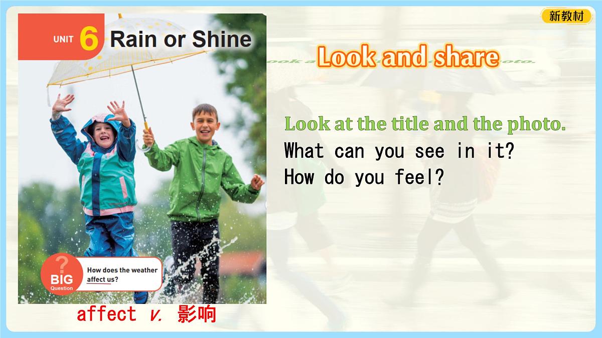 初中英语人教版（2024）七年级下册Unit 6 Rain or Shine Section A 课件第3页