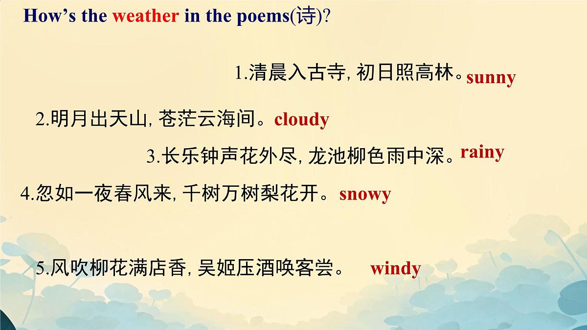初中英语人教版（2024）七年级下册Unit 6 Rain or Shine Section A 课件第8页