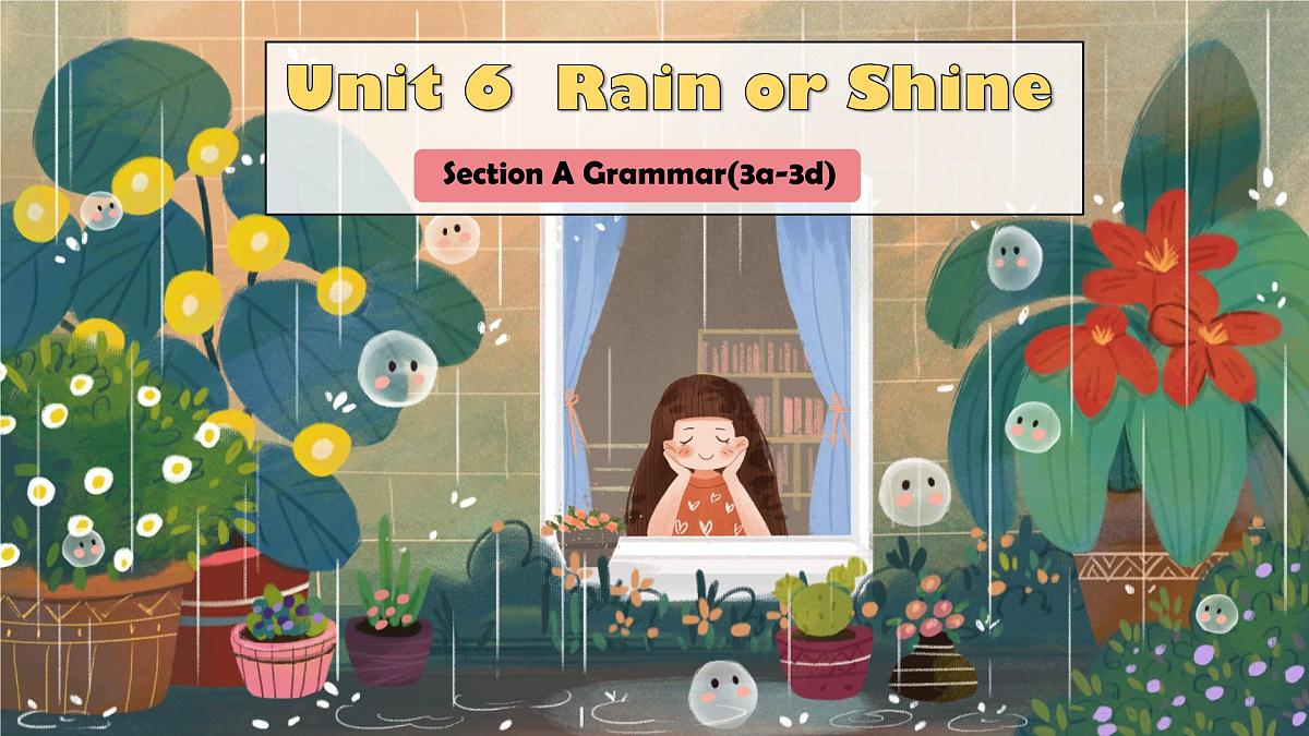 初中英语人教版（2024）七年级下册Unit 6 Rain or Shine Section A 课件第1页