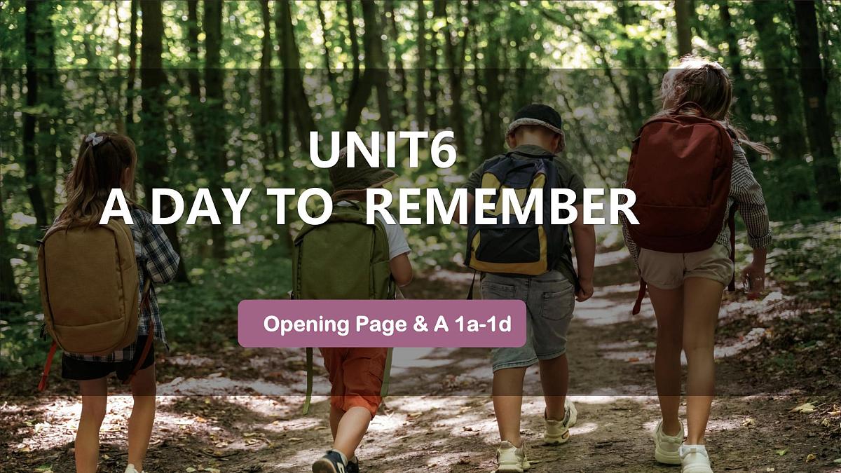 初中英语人教版（2024）七年级下册Unit 7 A Day to Remember Section A 课件第1页