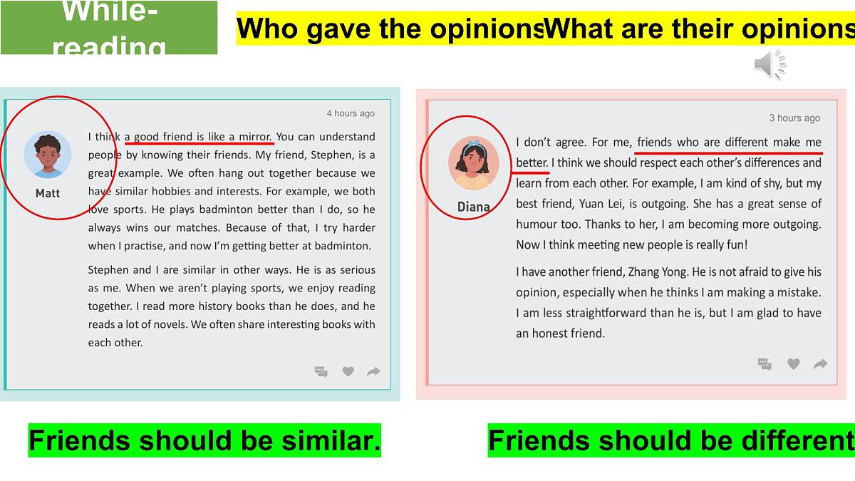 人教版（2024）英语八年级上册Unit 3 Same or Different？ Section B （1a~1d）课件第6页