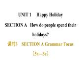 Unit 1 Happy Holiday課時3?課件SECTION A Grammar Focus（3a—3c）