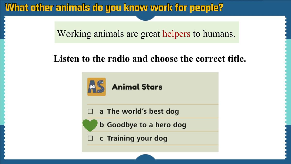 外研版2024七年级上册英语 unit5 listening and speaking 课件第6页