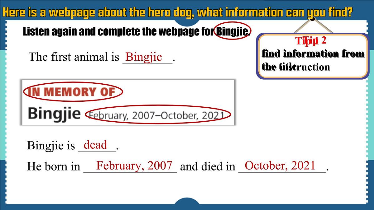 外研版2024七年级上册英语 unit5 listening and speaking 课件第7页