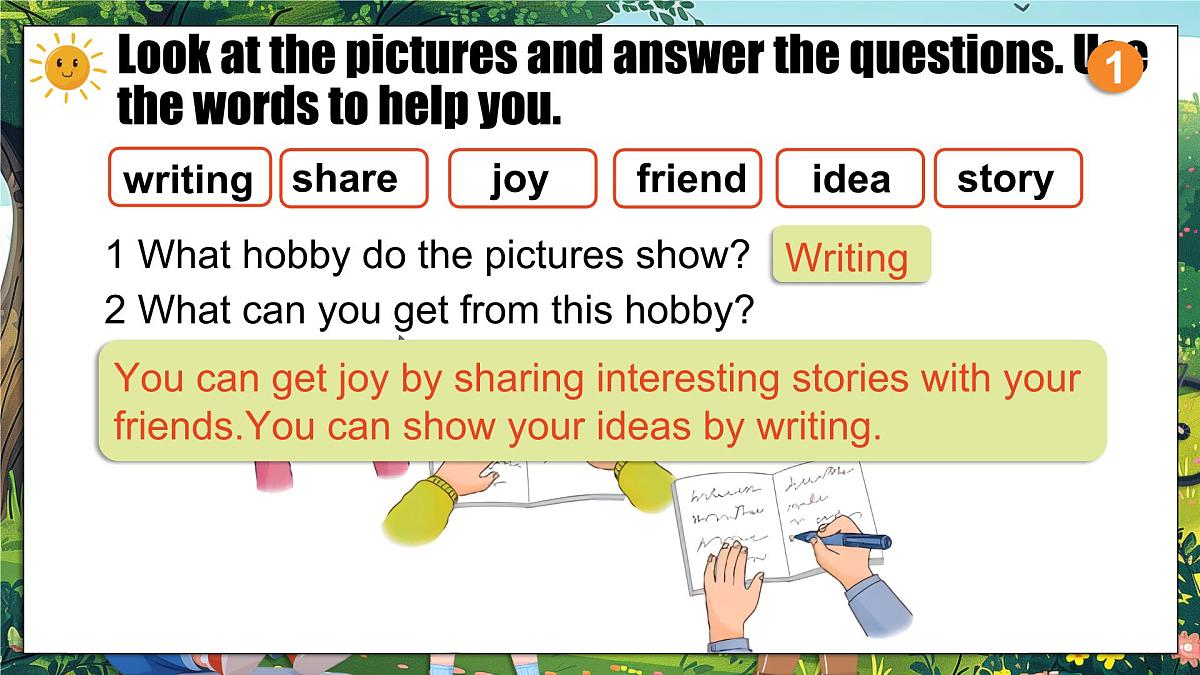 外研版2024七年级上册英语U2第五课时Developing ideas(Reading for writing) 课件第4页