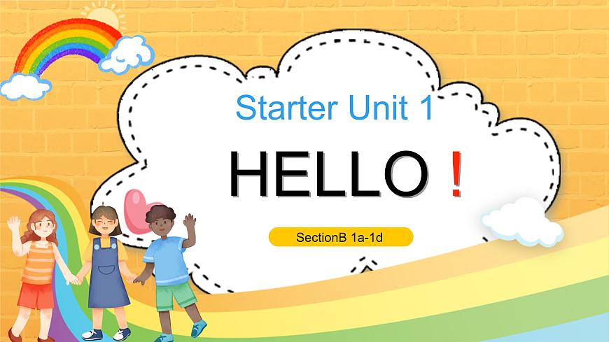 人教2024初中英语七年级上册Starter Unit1Hello!SectionB1a-1d 课件第1页