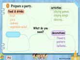 外研版2024七年級上冊英語Starter Hold a party 課件