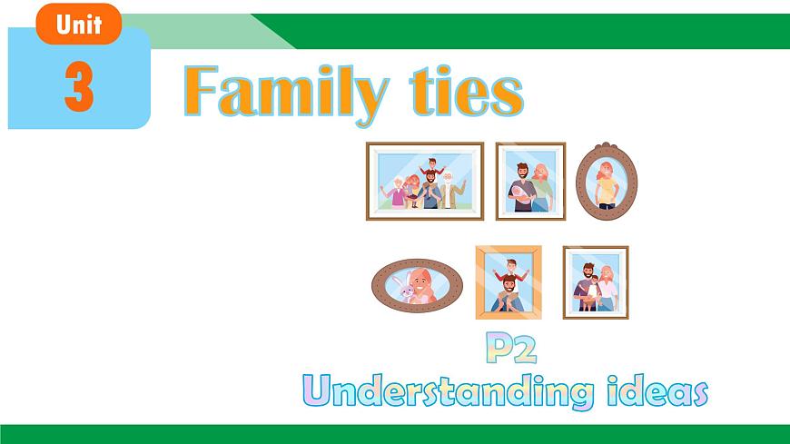外研版2024七年级上册英语Unit 3 Family ties Understanding ideas 课件第1页