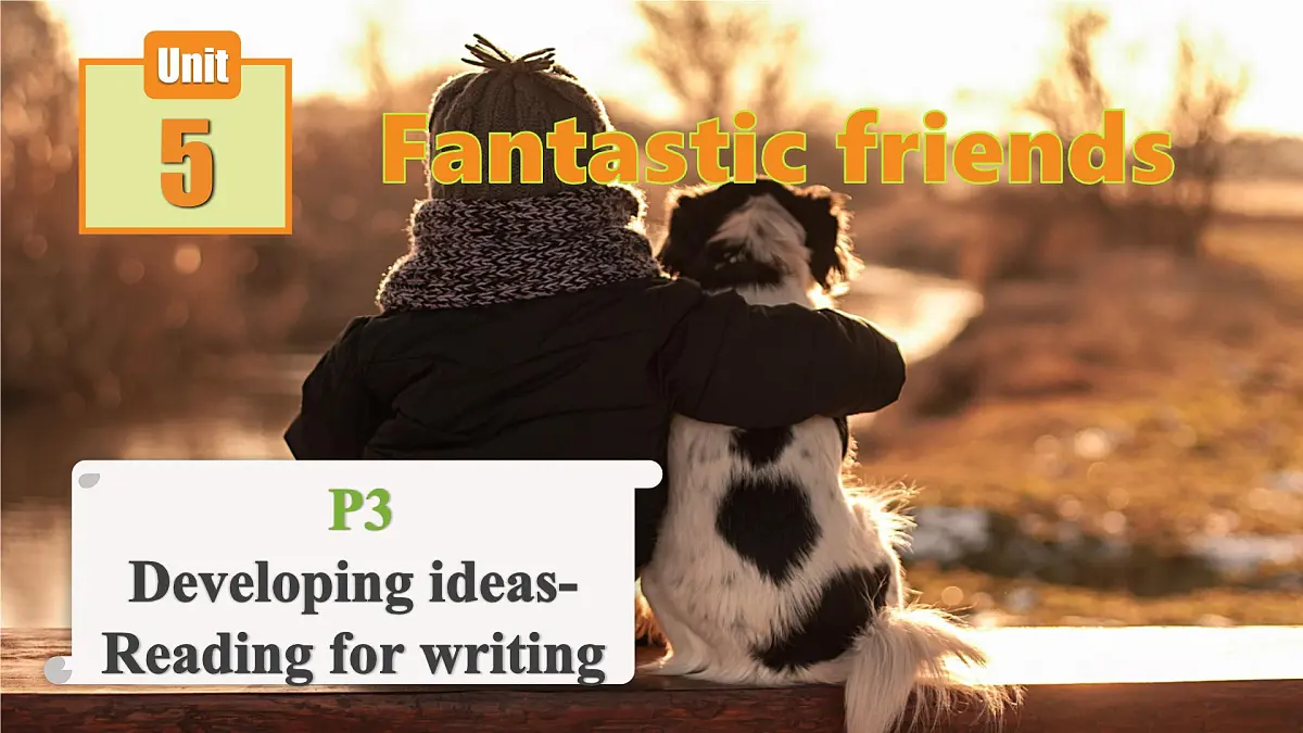 外研版2024七年级上册英语Unit 5 Fantastic friends Reading for writing 课件第5页