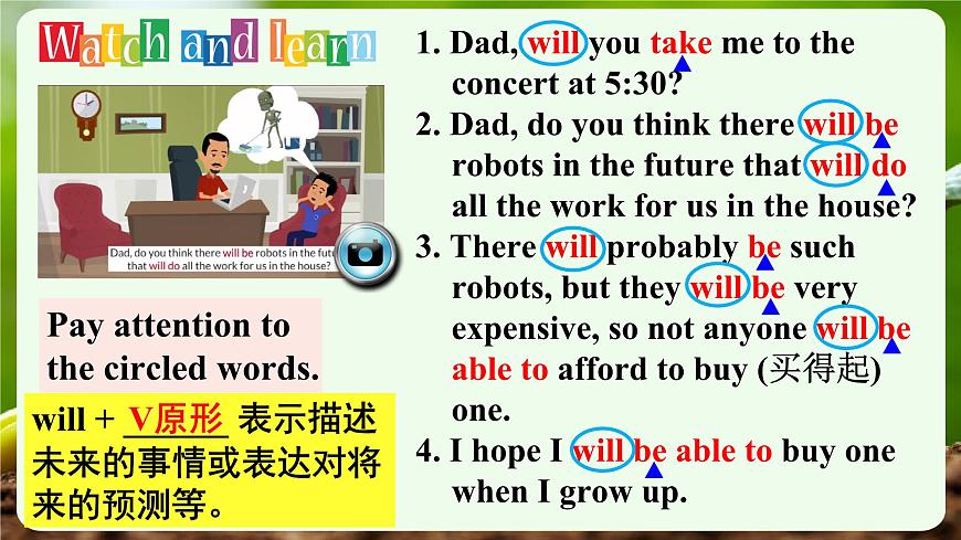 外研版2024七年级上册英语Unit 6 The power of plants Grammar 课件第4页