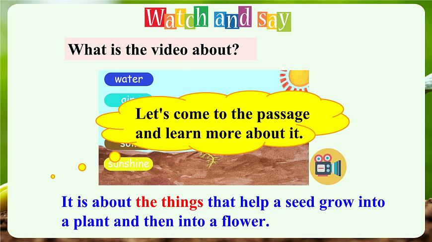 外研版2024七年级上册英语Unit 6 The power of plants Understanding ideas 课件第6页