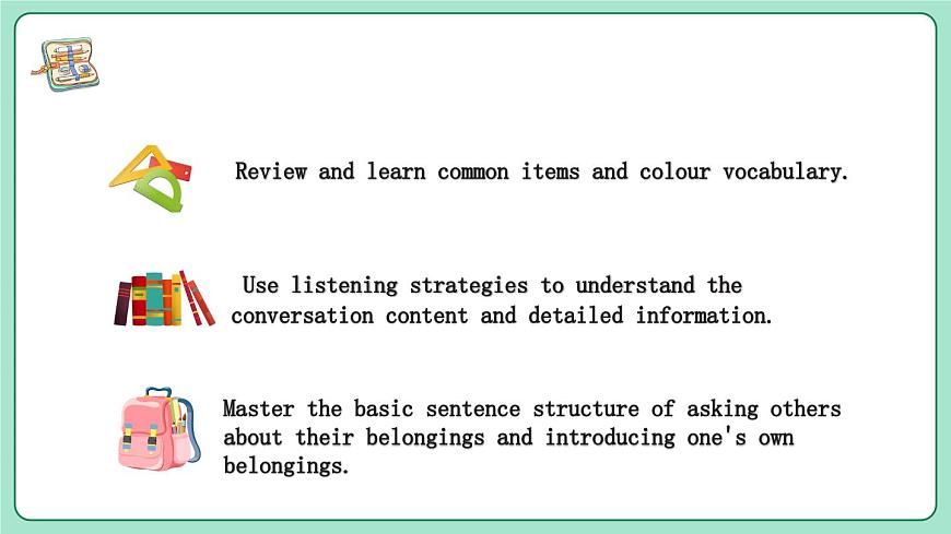人教2024初中英语七年级上册Starter Unit2Keep tidy!SectionA1a-2e课件第2页