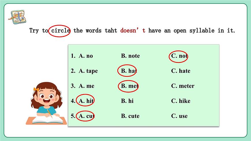 人教2024初中英语七年级上册Starter Unit2Keep tidy!Pronunciation第7页