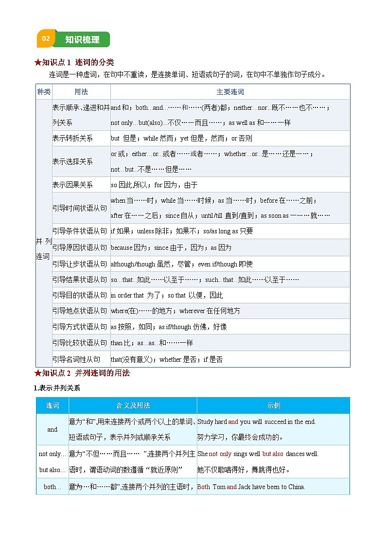 专题18 连词(清单+专练)-2025中考英语二轮专题复习试题(含答案)-试卷下载-教习网