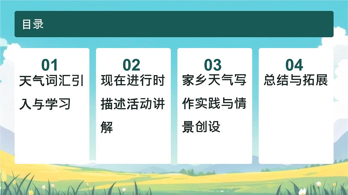 Unit 6 Rain or Shine 课件 2024-2025学年人教版七年级英语下册第2页