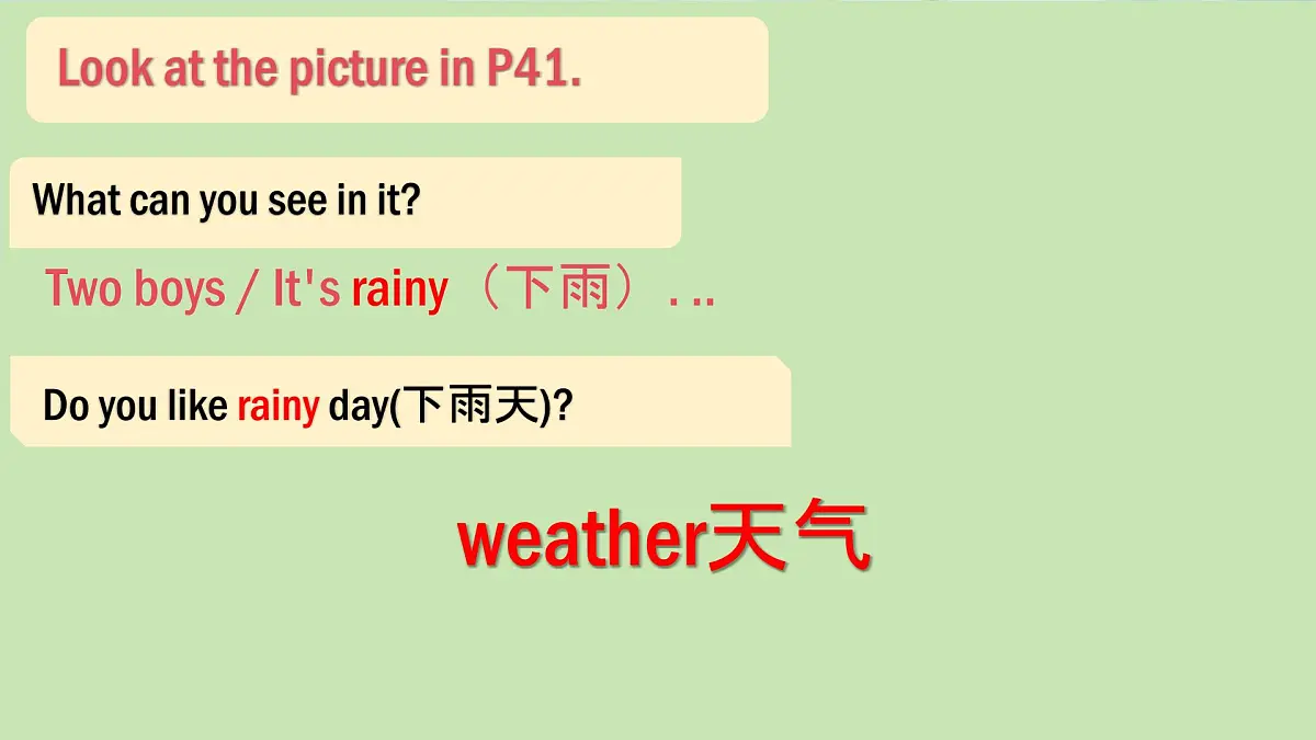 Unit 6 Rain or Shine Section A 1a-1d 课件 2024-2025学年英语人教版7年级下册第3页