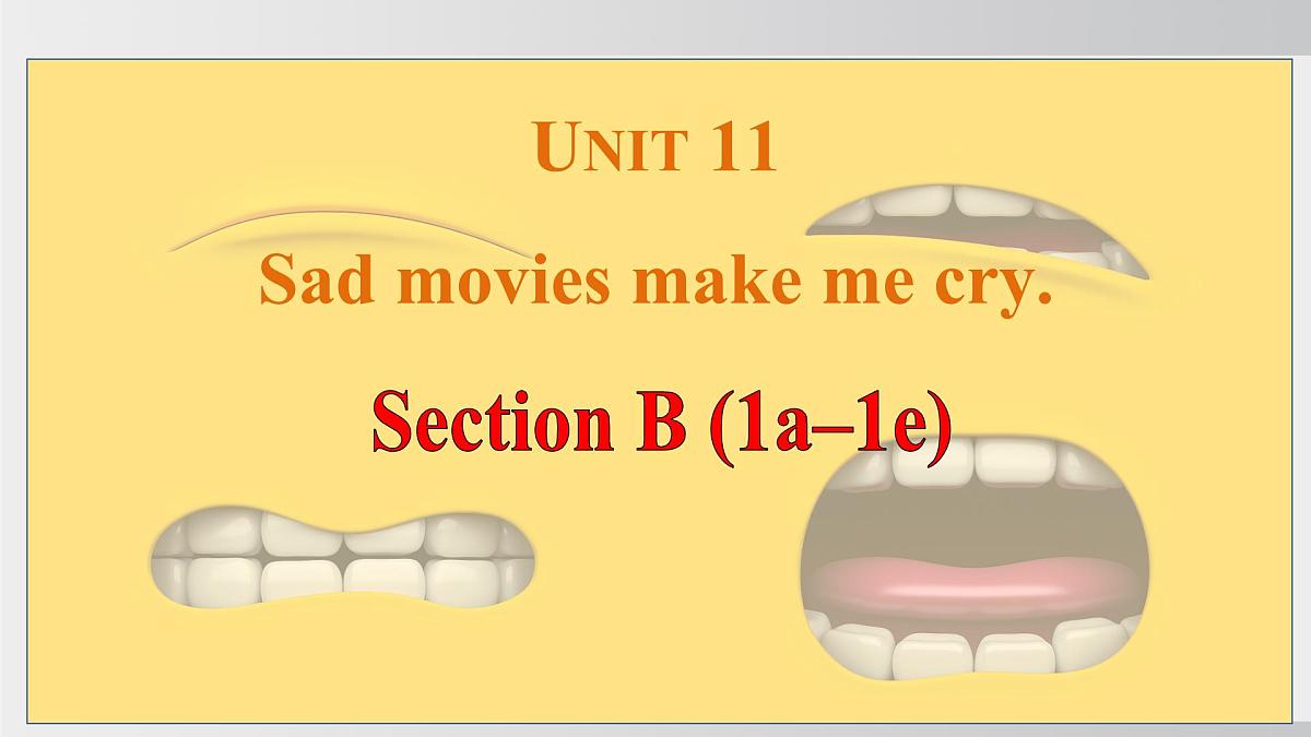 2025年春人教版英语九年级下册上课课件 Unit11 课时4. Section B(1a-1e)第1页