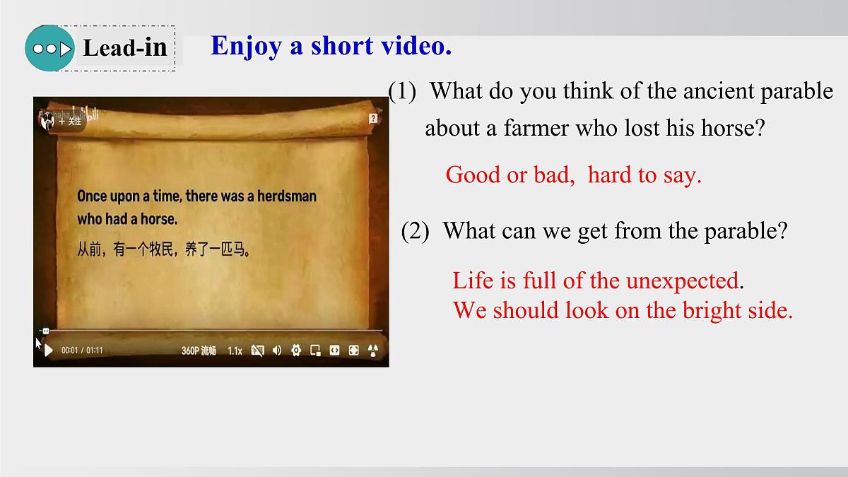 2025年春人教版英语九年级下册上课课件 Unit12 课时2 Section A(3a-3c)第3页