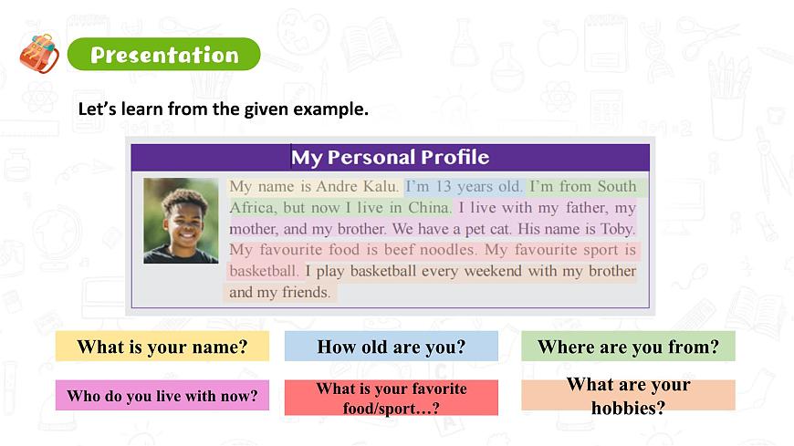 人教2024初中英语七年级上册Unit1You and me!SectionB Project第6页