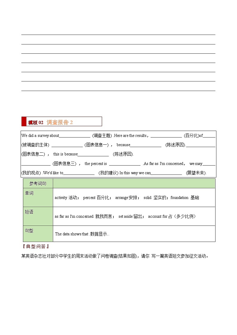 专题07 应用文之调查报告，留言条，通知（写作答题模板）（原卷版）第3页