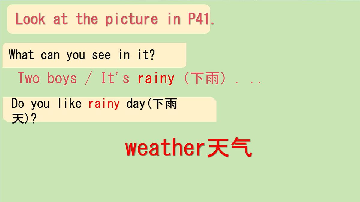 初中 英语 人教版（2024） 七年级下册Unit 6 Rain or Shine Section A 课件第3页