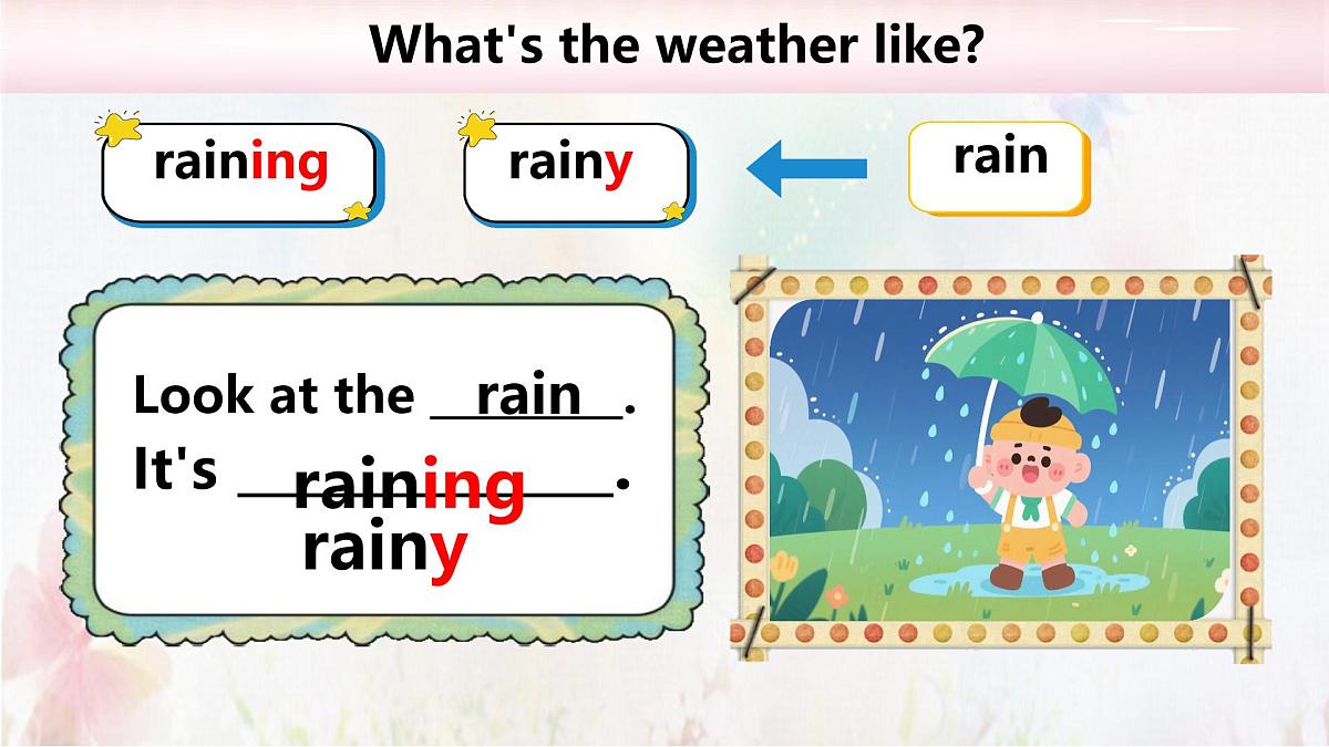 初中 英语 人教版（2024） 七年级下册Unit 6 Rain or Shine Section A 课件第6页