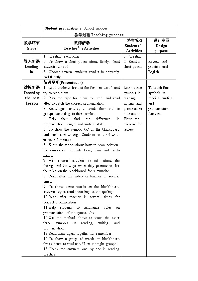 人教2024初中英语七年级上册Unit2Were FamilySectionA Pronunciation教案第2页